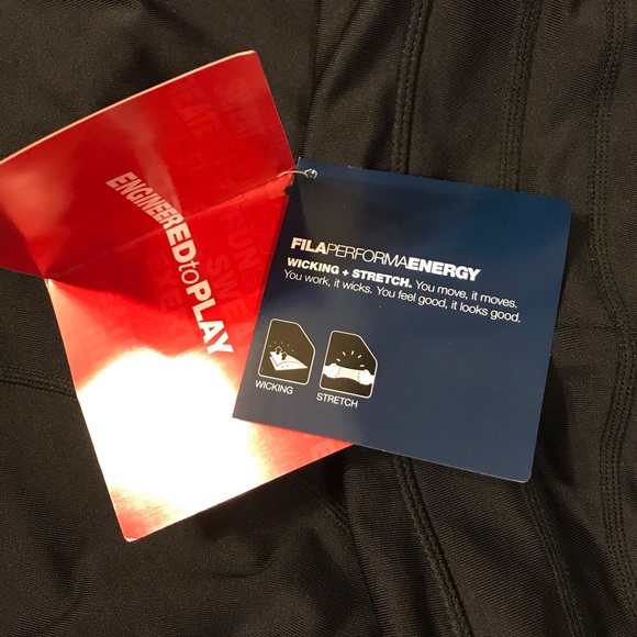 Black Fila Athletic Pants w/Pocket, Medium, NWT! - Picture 16 of 16